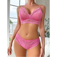 Floral Lace Lingerie Set Medium Size 8 Body Measurements Bra Size (Us/Uk/Mx) 34c,34d,36a,36b Product Measurements Pants Length 9.1" Waist Size 26-39.4" Tops Length 9.1" Underbust 27.6-38.6" Color: Hot Pink Type: Sexy Sets Pattern Type: Floral Bra Type: Bralettes Panty Type: Briefs Number Of Pieces: 2 Piece Set Rise: Mid Rise Details: Sheer, Scallop Support: Light Support Fabric: Slight Stretch Care Instructions: Hand Wash Pants & Tops Material: Lace Pants & Tops Composition: 90% Polyamide, 10% E Size 8 Body, Floral Bra, Lace Pants, Set Patterns, Lace Lingerie Set, Bra Types, Lace Lingerie, Pants Length, 2 Piece Set