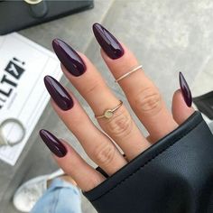 Dark Purple Nails, Maquillage On Fleek, Unghie Sfumate, Wow Nails, Indigo Nails, Soft Nails, Nails Polish, Classy Nails