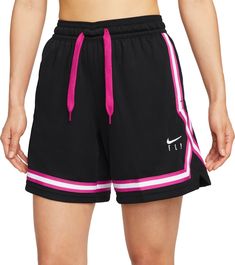 Fit and Design: Standard fit basketball shorts perfect for playing in 2-way stretch polyester construction for lightweight, flexible movement Wide opening for legs and hips for optimal mobility Nike® Swoosh logo embroidered along bottom front Technology: Nike® Dri-FIT™ technology for premium moisture evaporation Additional Details: Recommended care: Machine wash Basketball Shorts Nike, Womens Basketball Outfits, Nike Fly Basketball Shorts, Cute Basketball Outfits, Basketball Wishlist, Girls Basketball Shorts, Basketball Shorts Women Outfit, Athletic Girl Outfits, Girls Basketball Clothes