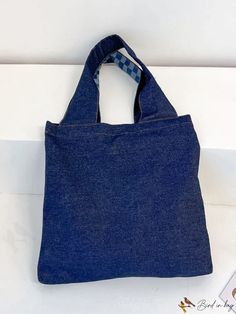 BirdinBag - Womens Denim Shoulder Bag: Stylish, Spacious, and Versatile, Perfect for Travel and Work Travel And Work, Inch Bag, Denim Shoulder Bag, Denim Shoulder Bags, Womens Denim, Details Pictures, Word Wrap, Crossbody Tote, Shoulder Tote Bag