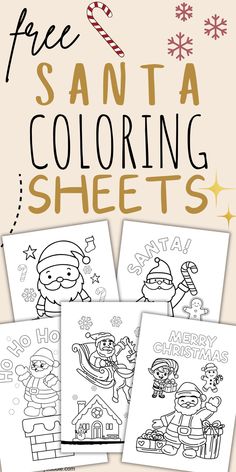 Kids Christmas activity Santa Claus Coloring, Business For Kids, Kids Activities, Colouring Pages, Coloring Sheets