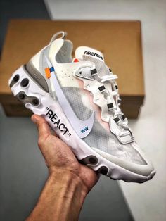 Nike React Element 87, Futuristic Shoes, Basket Style, Off White Shoes, Nike Air Shoes, Fresh Shoes, Hype Shoes, Mens Nike Shoes, Nike React