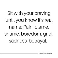 a quote that says sit with your craving until you know it's real name