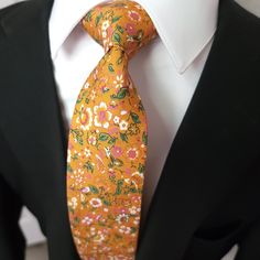 Treat yourself with a new pattern and splash of color to your look with this unique tie. 100% Cotton Handmade Package Includes: Slim Tie Length: 57" Width: 2.6" Warm iron if needed Yellow Summer Ties, Yellow Summer Business Ties, Multicolor Standard Tie For Summer, Fitted Patterned Standard Tie, Patterned Fitted Standard Tie, Multicolor Ties For Spring Black Tie Events, Multicolor Ties For Black Tie Events In Spring, Adjustable Multicolor Standard Tie, 15% Off Sale