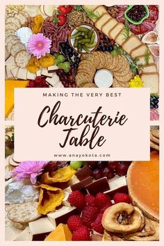 the cover of making the very best charcuterie table