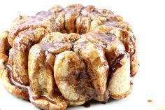 a bundt cake covered in chocolate sauce