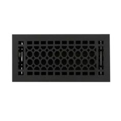 a black metal grille with holes on the front and back panel, for use in an industrial