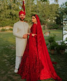 Sabyasachi Bride From Pakistan Stunned In A 'Sindoori' Red Lehenga, Wore 'Nani Ka Joda' For 'Nikaah' Red Wedding Lehenga, Kameez Lehenga, Wedding Fits