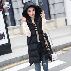 Brand Name: IngvnSeason: WinterPattern Type: SolidMaterial: CottonMaterial: PolyesterStyle: CasualModel Number: C-593Decoration: PocketsDecoration: ZippersClothing Length: LongGender: WOMENStuffing Percentage: ââ€?0%,<95%Age: Ages 18-35 Years OldCollar: Turn-down CollarItem Type: Outerwear & CoatsClosure Type: zipperMain Stuffing: CottonPercentage of Material: ââ€?0%,<90%Outerwear Type: Vest Winter Hooded Vest With Pockets, Fitted Vest Outerwear For Cold Weather, Hooded Solid Color Vest For Spring, Casual Winter Vest, Hooded Vest Outerwear For Cold Weather, Casual Winter Vest Outerwear, Casual Hooded Vest Outerwear, Winter Sleeveless Vest For Cold Weather, Winter Cold Weather Sleeveless Vest