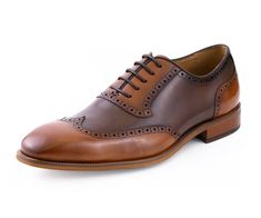 AG1022 asher green mens shoes leather wing tip brown oxford Dress Shoes For Men, Wingtip Shoes, Brown Dress Shoes, High Fashion Looks, Driving Moccasins, Contemporary Chic, Leather Cap, Brown Dress, Perfect Shoes