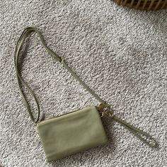 Brand New Crossbody Bag. Sage Green Color. Green Crossbody Pouch For Everyday Use, Green Crossbody Pouch, Green Crossbody Clutch For Mobile Phones, Green Crossbody Clutch With Mobile Phone Bag, Green Clutch With Detachable Strap For Everyday Use, Sage Green Color, Sage Green, Green Color, Green Colors