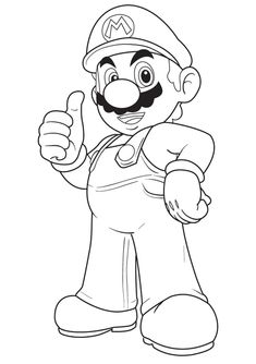 the super mario bros character is giving thumbs up