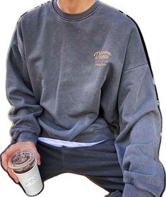 Gray Crew Neck Top For Leisure, Oversized Gray Top For Leisure, Casual Oversized Gray Sweater, Gray Oversized Casual Sweater, Oversized Gray Casual Sweater, Gray Tops For Leisure In Fall, Oversized Gray Casual Sweatshirt, Gray Crew Neck Sweatshirt For Leisure, Casual Heather Grey Fall Sweatshirt