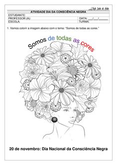 an adult coloring book with flowers in the middle and spanish writing on the bottom corner