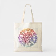 Bring Beauty Tote Bag #mandalas #accessories White Canvas Tote Bag For Personal Use, White Rectangular Canvas Bag For Personal Use, Rectangular White Canvas Bag For Personal Use, Eco-friendly White Shoulder Bag, White Tote Bag For Personal Use, White Canvas Gift Bag For Personal Use, Customizable White Tote Bag, Eco-friendly Tote Bag For Personal Use, White Square Canvas Bag For Gifts