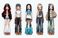 everskies kpop outfits for 5 members Asian Street Style, Scenic Design, Korean Street Fashion, Kpop Outfits, Doll Pattern, K Pop Music, Asian Fashion, Asian Beauty, Korean Fashion