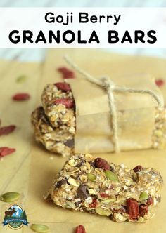 granola bars with nuts and seeds on top