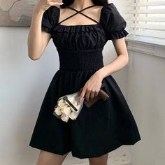 Vintage Gothic Ruffles DressSIZE TABLE      SIZE S:  Chest 84 cm Waist 56cm Length 67cm  Sleeve 26 cm  SZIE M:  Chest 88 cm Waist 60cm Length 69cm  Sleeve 26.5 cm    SZIE L:  Chest 92 cm Waist 64cm Length 71cm  Sleeve 27 cm    1(inch)=2.54(cm) Dresses 90s, Gothic Women, Streetwear Dress, Dress Ruffles, Dark Dress, Goth Dress, Clubwear Dresses, 90s Dress, Vestidos Vintage