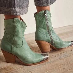 Sold Out Color Rare Find C09212448c95 C10022448c95 Heeled Cowgirl Boots, Stacked Heel Boots, Zippers Fashion, Wedding Boots, Metal Etching, Zipper Heels, Free People Shoes, Western Boot, Fashion High Heels