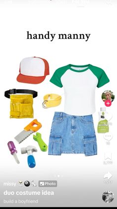 an image of a woman's clothes and accessories on the cover of her book handy manny