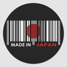 made in japan barcode sticker