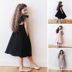 Black Butterfly Dress, Fancy Toddler Dress, Black Party Dress, Puffy Dresses