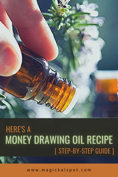 Essential Oil For Money Spell, Money Magnet Oil Recipe, Witchy Ideas, Magical Oils