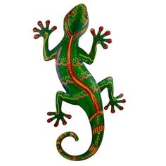 a green and red lizard is standing on its hind legs