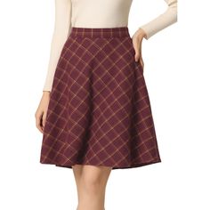 This skirt is timeless thanks to the plaid prints and easy a-line silhouette. Add plaid patterns to your transitional wardrobe with the skirt. It is made to sit high on the waist with an elasticated waistband for a flattering silhouette. Team yours with a chunky knit jumper and Chelsea boots for a versatile work-to-weekend style. You can pair this skirt with boots and overcoats for a warmer outfit. These fashionable clothes for women can not only be worn daily but can also be easily matched as a Mini Wrap Skirt, Chunky Knit Jumper, Skirts With Boots, Suspender Skirt, Weekend Style, Vintage Plaid, Warm Outfits, Chic Woman, Plaid Skirts