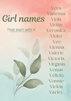 a poster with the names of different types of flowers and leaves on it's side