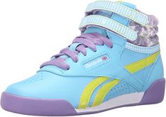 Amazon.com: Reebok F/S HI Shoe (Infant/Toddler/Little Kid/Big Kid): Shoes Hayward California, Cheap Basketball Shoes, Reebok Freestyle, Shoes For Sale, Thick Socks, Synthetic Rubber, How To Run Faster, S Star, Big Kid