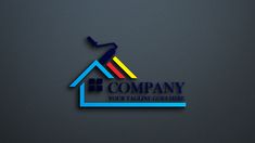 a logo for a company that has been designed to look like a house