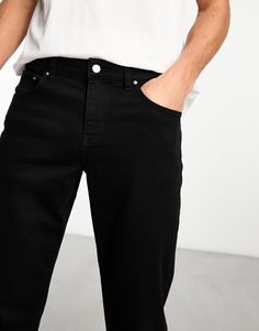 Jeans by ASOS DESIGN Everyday is a denim day Slim fit Regular rise Belt loops Five pockets