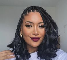 French Curl Braids Hairstyles, French Curl Braids, Curl Braids, Latest Hair Braids, Hair Braid Patterns, Bob Braids Hairstyles, Short Box Braids Hairstyles, Curly Braids, French Curl