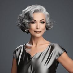 Bob For Wavy Hair, Pixiecut Hairstyles, 60 Year Old Hairstyles, Hairstylist Fashion, Finger Wave, Beautiful Gray Hair, Short Human Hair Wigs, Short Hair Over 60, Hair Haircut