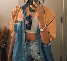 Pinteres : babygirlalondra † Look Retro, 90's Fashion, Grunge Look, Pinterest Closet, Grunge Style, Look Vintage, Outfit Goals, Mode Vintage, Inspiration Mode