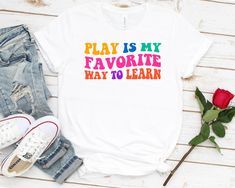 Pediatric Speech Therapy Play is my favorite way to learn Shirt - Unisex T Shirt, Women Racerback Tank, Long Sleeve T-Shirt Tees Tshirt Sweatshirt Sweater Hoodie Gift For Men Women Boys Girls Play is my favorite | Speech Therapy | Pediatric SLP | Speech Language | Kids speech | Rainbow SLP Shirt | Speech Therapist Tee | SLP Therapist | cute SLP Shirt | Occupational shirt | gift for Therapist | Occupational Therapy | OT graduation gift Well, let's say goodbye to all this boring apparel... The God Occupational Therapy Shirts, Slp Shirts, Therapist Gifts, Occupational Therapist, Occupational Therapy, Nice Design, T Shirt Women, Gift For Men, Shirt Women