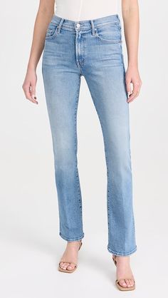 MOTHER The Outsider Sneak Jeans | Shopbop Fitted Cotton Jeans With Zip Fly, Fitted Medium Wash Jeans With Zip Fly, Fitted Jeans With Zip Fly, Fitted Full-length Jeans With Zip Fly, Fitted Full Length Jeans With Zip Fly, Fitted Medium Wash Pants With Zip Fly, Fitted Light Wash Jeans, Fitted Flare Jeans With Zip Fly, Fitted Straight Leg Jeans With Zip Fly