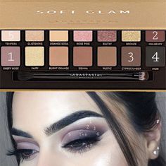 Soft Glam Palette Looks, Soft Glam Palette, Anastasia Makeup, Glam Eye Makeup, Makeup Pictorial, Beautiful Eyeshadow, Diy Sandals, Color Me Beautiful, Soft Glam