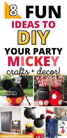 mickey mouse birthday party with lots of fun and crafts to make it look like they are going