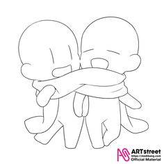 an image of two cartoon characters hugging each other