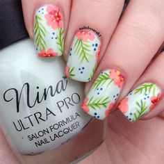 Tropical Manicure, Tropical Nail Designs, Nails Yellow, Rusty Nail