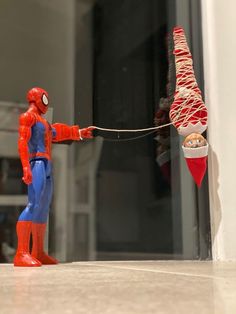 Elf On The Shelf Marvel Ideas, Elf On The Shelf With Spiderman, Elf And Spiderman, Elf On The Shelf Ideas Spiderman, Spider Man Elf On Shelf, Elf On The Shelf Bowling, Football Elf On The Shelf Ideas, Spiderman Elf On The Shelf, Elf Spiderman