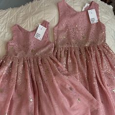 Pink & Gold H&M Girls Formal Dresses Sizes: 2-3y & 5-6y $15 Each Or $25 For Both New With Tags H&m Pink Sleeveless Dress, H&m Pink Spring Dress, Dress H&m, Girls Formal Dresses, H M Dresses, Hm Dress, Matching Dresses, Kids' Dresses, Formal Dress