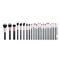 Complete your glam look with BEAUTY CREATIONS Brush Set Collection! 🌟 This 24 piece set has everything you need to apply, blend, and perfect your makeup. Made with ultra-soft, durable bristles that are gentle on your skin, this set is perfect for beginners and pros alike. 💄 Take it on-the-go with its matching carrying case. ✨ 24pcs Brush Set Details: Synthetic Hair Wood Handle Aluminum Ferrule Set Includes: #1 - DELUXE FACE BRUSH #2 - LARGE TAPER POWDER #3 - DELUXE FOUNDATION #4 - BLUSH BRUSH Shimmer Body Lotion, Corrector Concealer, Tint Lipstick, Makeup Wipes, Cream Contour, Highlighter Brush, New Cosmetics, Lashes Beauty, Beauty Creations