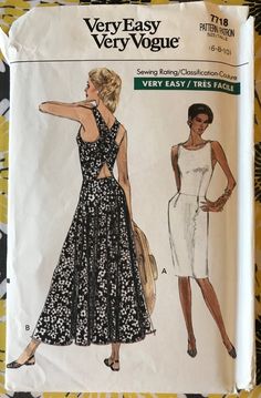 an image of a woman in a dress on the cover of a sewing pattern book