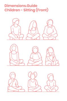 the instructions for children sitting front and back, with different positions to sit on them