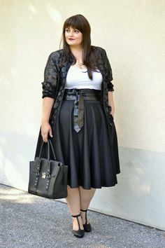 Fashion Outfits Plus Size, Plus Size Looks, Curvy Plus Size, Black Women Fashion, A Skirt, Curvy Fashion, Plus Size Dresses