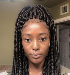 Frontal Braided Wig, Breaking Hair, Braid Wig, Try On Hairstyles, Box Braid Wig