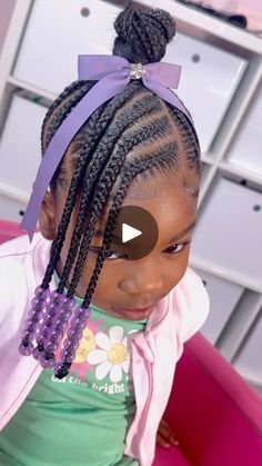 Large Braids, Braids Bun, She Go, Braided Bun, Girls Hair, Girl Hairstyles